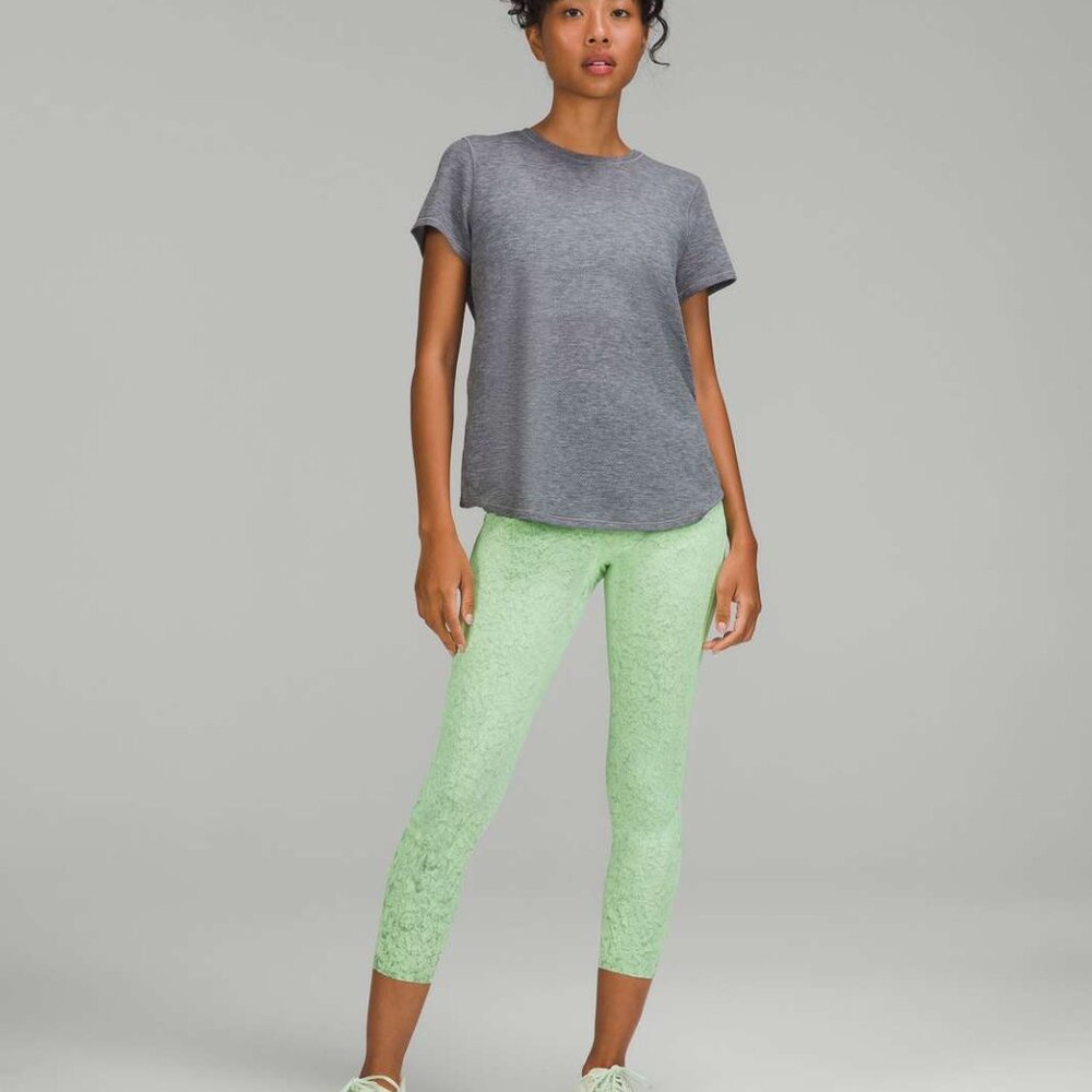 Lululemon Base Pace High-Rise Running Tight 25" City Grit Green Multi, size 12